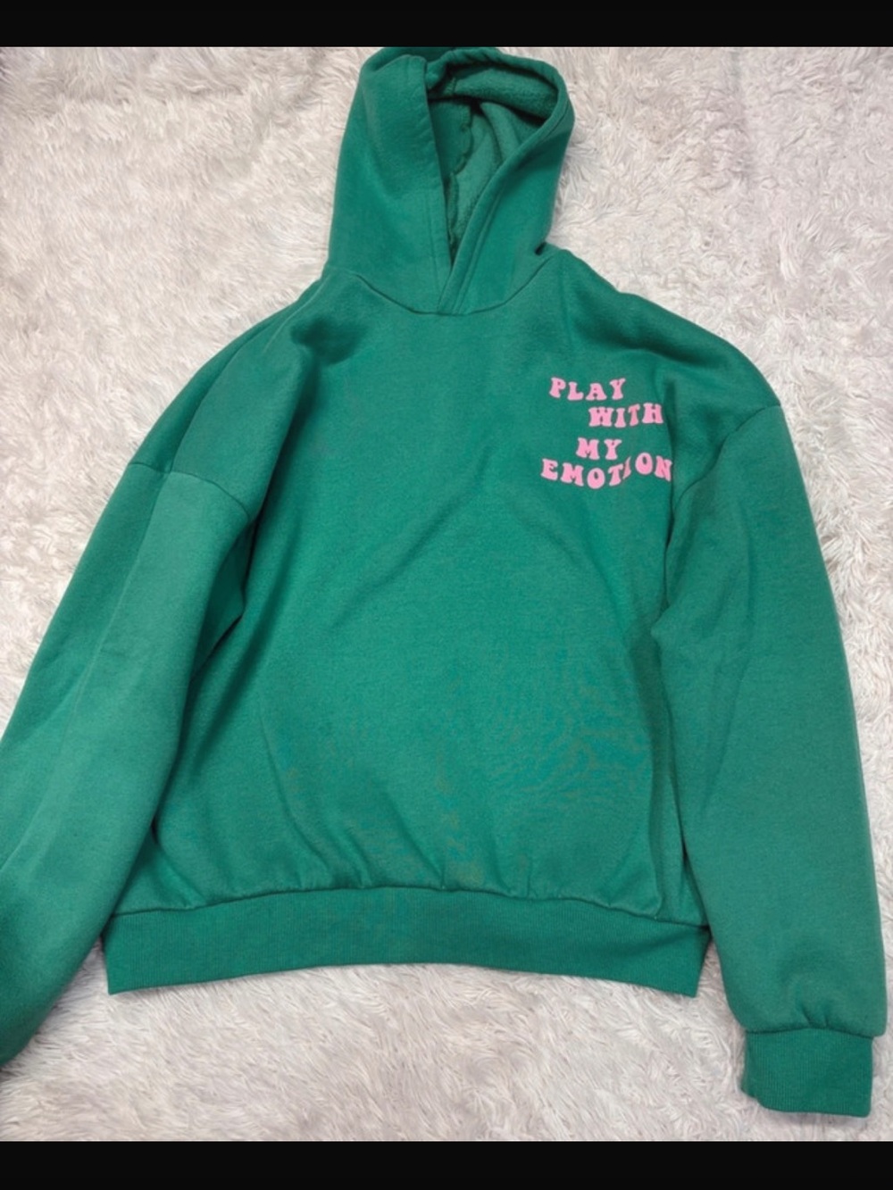 Edikted play with my emotions green hoodie